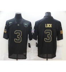 Men's Denver Broncos #3 Drew Lock Black Nike 2020 Salute To Service Limited Jersey