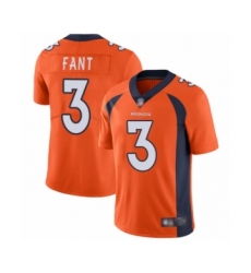 Youth Denver Broncos #3 Drew Lock Orange Team Color Vapor Untouchable Limited Player Football Jersey