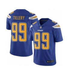 Youth Los Angeles Chargers #99 Jerry Tillery Limited Electric Blue Rush Vapor Untouchable Football Jersey