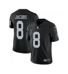 Men's Las Vegas Raiders #8 Josh Jacobs Black Vapor Limited Stitched Jersey