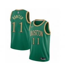 Men's Boston Celtics #11 Enes Kanter Swingman Green Basketball Jersey - 2019 20 City Edition