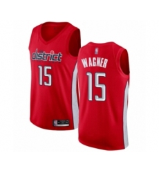 Men's Washington Wizards #15 Moritz Wagner Red Swingman Jersey - Earned Edition