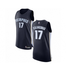 Men's Memphis Grizzlies #17 Jonas Valanciunas Authentic Navy Blue Basketball Jersey - Icon Edition