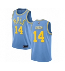 Women's Los Angeles Lakers #14 Danny Green Swingman Blue Hardwood Classics Basketball Jersey