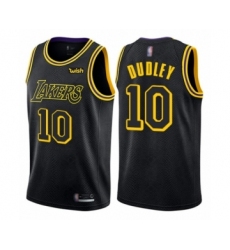 Youth Los Angeles Lakers #10 Jared Dudley Swingman Black Basketball Jersey - City Edition