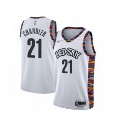 Women's Brooklyn Nets #21 Wilson Chandler Swingman White Basketball Jersey - 2019 20 City Edition