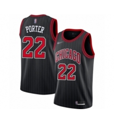Youth Chicago Bulls #22 Otto Porter Swingman Black Finished Basketball Jersey - Statement Edition
