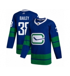 Youth Vancouver Canucks #38 Justin Bailey Authentic Royal Blue Alternate Hockey Jersey