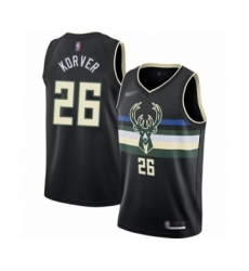 Youth Milwaukee Bucks #26 Kyle Korver Swingman Black Finished Basketball Jersey - Statement Edition