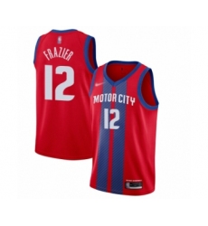 Youth Detroit Pistons #12 Tim Frazier Swingman Red Basketball Jersey - 2019 20 City Edition