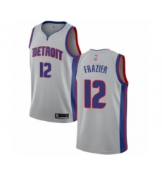 Youth Detroit Pistons #12 Tim Frazier Swingman Silver Basketball Jersey Statement Edition