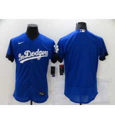 Men's Los Angeles Dodgers Blank Blue Elite City Player Jersey