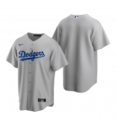 Men's Nike Los Angeles Dodgers Blank Gray Alternate Stitched Baseball Jersey