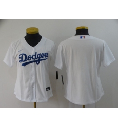 Women's Nike Los Angeles Dodgers Blank White Royal Alternate Stitched Baseball Jersey