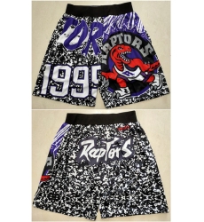 Men's Toronto Raptors Black Mitchell&Ness Shorts (Run Smaller)