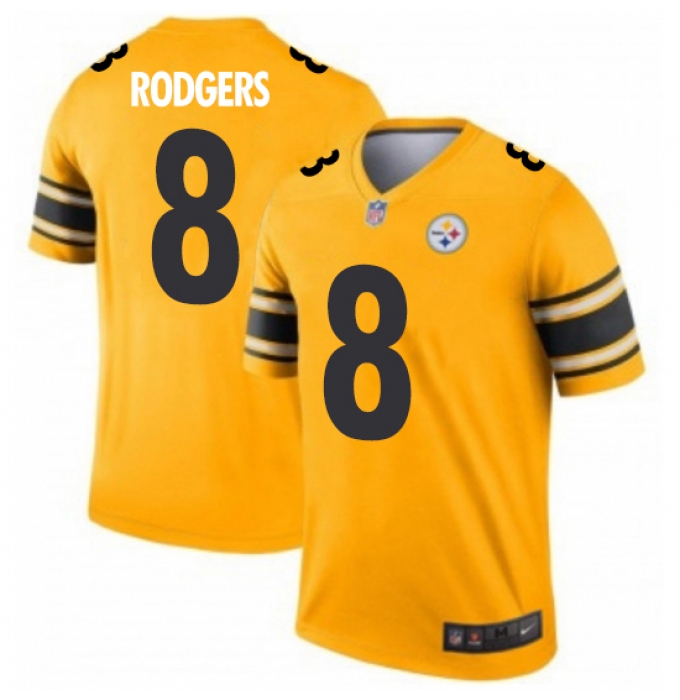 Men's Pittsburgh Steelers #8 Kenny Pickett Vapor Limited Inverted Gold Stitched NFL Jersey