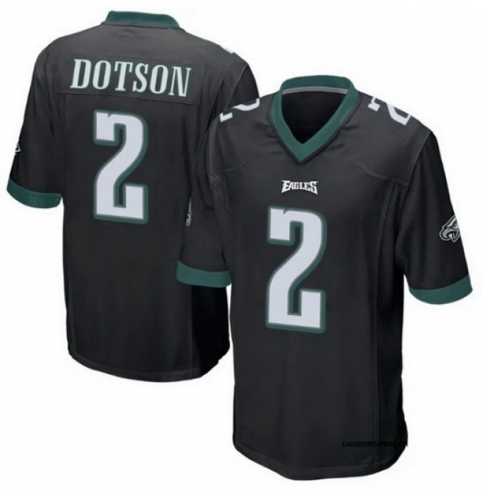 Men's Philadelphia Eagles #2 Jahan Dotson Black 2025 New F U S E Vapor Untouchable Limited Stitched Football Jersey