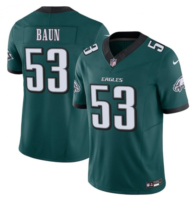 Men's Philadelphia Eagles #53 Zack Baun Green 2025 F.U.S.E. Vapor Untouchable Limited Football Stitched Jersey