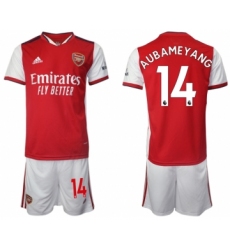 Men 2021-2022 Club Arsenal home red 14 Soccer Jersey