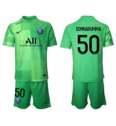 Men 2021-2022 Club Paris St German green goalkeeper 50 Soccer Jersey