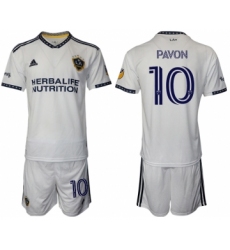 Men 2022-2023 Club Los Angeles Galaxy home white 10 Adidas Soccer Jersey