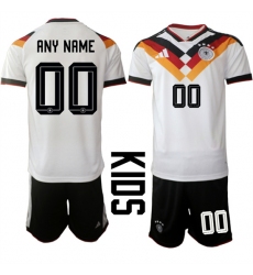 Youth Germany Custom Any Name And Number Team FIFA x World Cup 2026 Home White On Field Kids Jersey