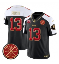 Men's San Francisco 49ers #13 Brock Purdy Black Alternate F.U.S.E. 1-Star C With Est.1946 Vapor Limited Football Stitched Jersey