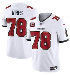 Men's Tampa Bay Buccaneers #78 Tristan Wirfs White 2026 With 4-Star C Vapor Limited Football Stitched Jersey