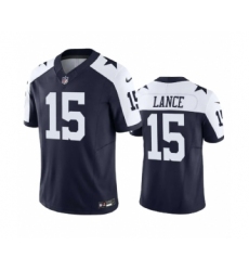 Men's Nike Dallas Cowboys #15 Trey Lance Navy 2023 F.U.S.E. Thanksgiving Limited Stitched Football Jersey
