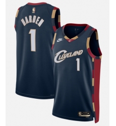 Men's Cleveland Cavaliers #1 James Harden Navy 2026 Classic Edition Stitched Basketball Jersey