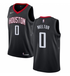 Youth Nike Houston Rockets #0 De'Anthony Melton Swingman Black NBA Jersey Statement Edition