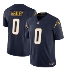 Men's Los Angeles Chargers #0 Daiyan Henley Navy 2025 F.U.S.E Vapor Limited Stitched Football Jersey