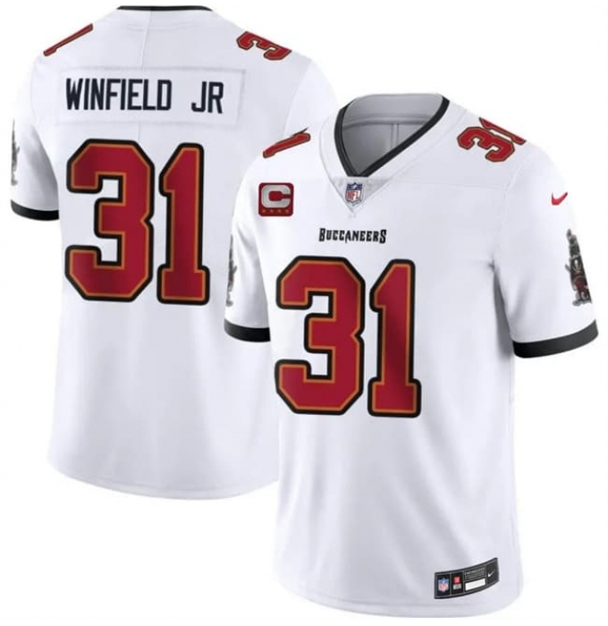 Men's Tampa Bay Buccaneers #31 Antoine Winfield Jr Red 2026 With 4-Star C Vapor Limited Football Stitched Jersey