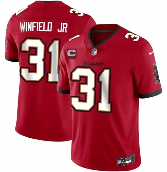 Men's Tampa Bay Buccaneers #31 Antoine Winfield Jr White 2026 With 4-Star C Vapor Limited Football Stitched Jersey