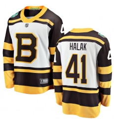 Men's Boston Bruins #41 Jaroslav Halak White 2019 Winter Classic Fanatics Branded Breakaway NHL Jersey