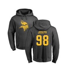 Football Minnesota Vikings #98 Linval Joseph Ash One Color Pullover Hoodie