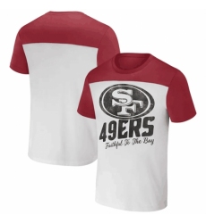 Men's San Francisco 49ers Cream Red X Darius Rucker Collection Colorblocked T Shirt