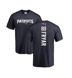 Football New England Patriots #80 Irving Fryar Navy Blue Backer T-Shirt