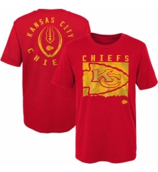 Men's Kansas City Chiefs Red Preschool Liquid Camo Logo T Shirt