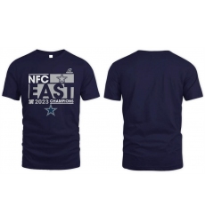 Men's Dallas Cowboys Navy 2023 NFC East Division Champions Big & Tall Conquer Tee T-Shirt