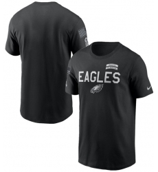 Men's Philadelphia Eagles Black 2026 Salute to Service Sideline Dri-FIT T-Shirt