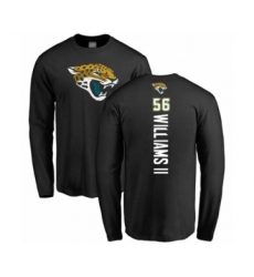 Football Jacksonville Jaguars #56 Quincy Williams II Black Backer Long Sleeve T-Shirt
