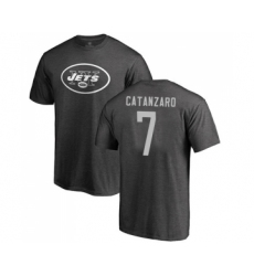 Football New York Jets #7 Chandler Catanzaro Ash One Color T-Shirt