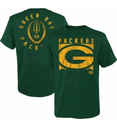 Men's Green Bay Packers Green Preschool Liquid Camo Logo T Shirt