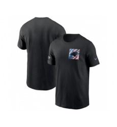 Men's Carolina Panthers Black 2023 Crucial Catch Sideline Tri-Blend T-Shirt