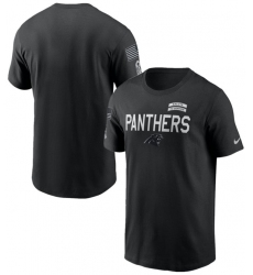 Men's Carolina Panthers Black 2026 Salute to Service Sideline Dri-FIT T-Shirt