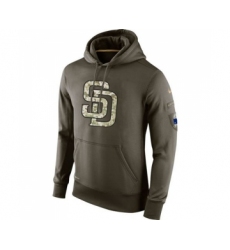 Men's San Diego Padres Nike Olive Salute To Service KO Performance Hoodie