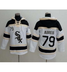 Men's Chicago White Sox #79 Jose Abreu White Baseball MLB Hoodie