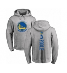 Basketball Golden State Warriors #3 Jordan Poole Ash Backer Pullover Hoodie