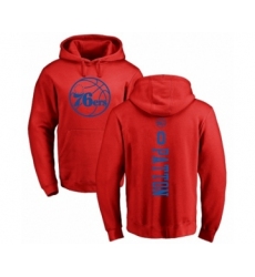 NBA Nike Philadelphia 76ers #0 Justin Patton Red One Color Backer Pullover Hoodie